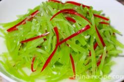 The recipe for cold mixed shredded lettuce