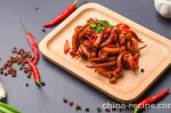 The recipe for spicy shredded squid