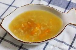 How to make sweet potato and white rice porridge