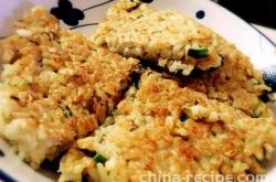 The recipe for egg rice cakes