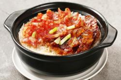 Practice of Little pan rice with preserved meat