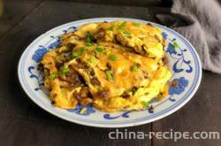 The recipe for stir fried eggs with preserved vegetables