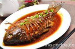 The method of braising fish at home