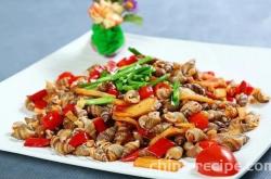 The method of stir frying sea snail