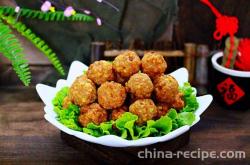 The recipe for fried tofu balls