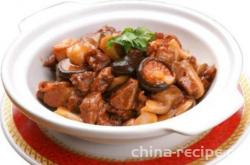 The Recipe of Stewed Duck with Mushrooms