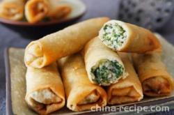 How to make shepherd's purse Spring rolls