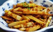 Braised Bamboo Shoots with Scallion Oil