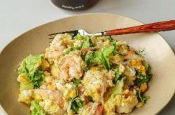 Recipe for Milk flavored Shrimp and Potato Mashed Salad