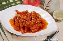 The recipe for sweet and sour pork tenderloin