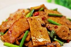 The recipe for pan frying Thousand Leaf Tofu