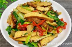 How to stir fry dried tofu