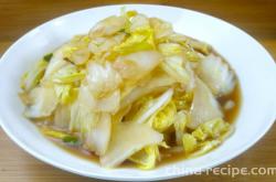 The recipe for sweet and sour cabbage