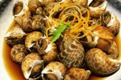 The method of boiling jade snails with snow vegetable juice