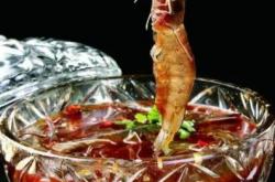 The method of making drunken shrimp