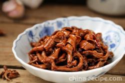 How to make Red-Stewed Duck intestines