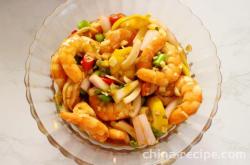 The recipe for Hebei lemon shrimp