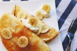 The recipe for banana crepes