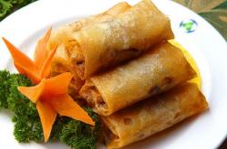 How to fry Spring rolls with bananas