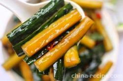 The recipe for appetizer sweet and sour cucumber