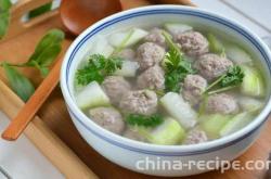 How to make three fresh Meat-ball soup