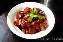 The recipe for braised chicken liver