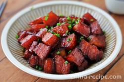 Practice of Braised pork belly in Brown Sauce in Northeast China