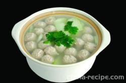 How to make jadeite Meat-ball soup