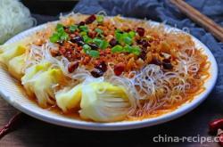 The recipe for garlic vermicelli baby bok choy