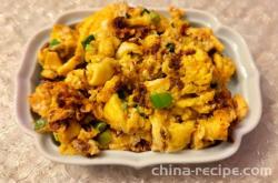 Tianjin cuisine # Shrimp sauce stir fried egg recipe