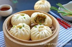 Practice of Steamed Bun Stuffed with Pork and pickled Chinese cabbage in Northeast China