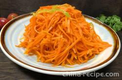 Method for stir frying carrots