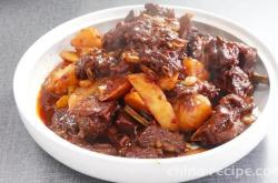 The recipe for braised lamb meat