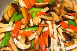 How to make mushroom dried tofu