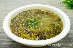 Pickled Chinese cabbage and Vermicelli Soup