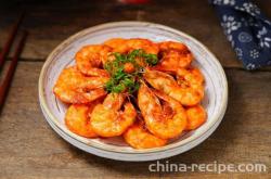 The recipe for tomato shrimp