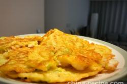 The practice of zucchini shrimp egg cake