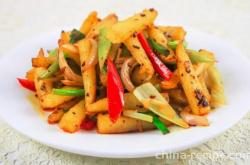 The method of making spicy potato strips