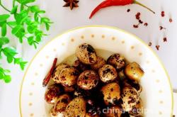 The recipe for five spice quail eggs