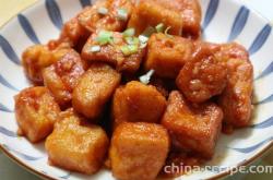 The method of soaking braised tofu