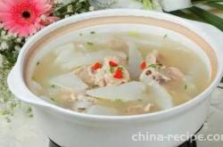 The recipe for pork and radish soup