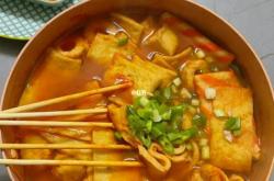 The recipe for Korean style fish cake soup