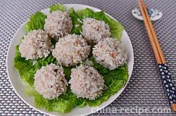 The recipe for glutinous rice balls