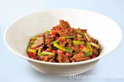 The method of stir frying beef