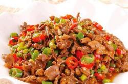 The recipe for spicy chicken offal