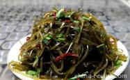 Method for making cold seaweed shreds