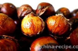 The recipe for homemade roasted chestnuts with sugar