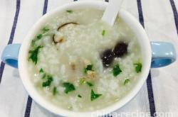 How to make Congee with mushroom and ribs