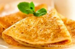 The recipe for mint pancake