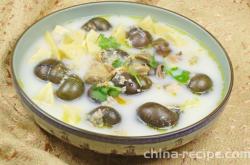 Practice of snail Congee